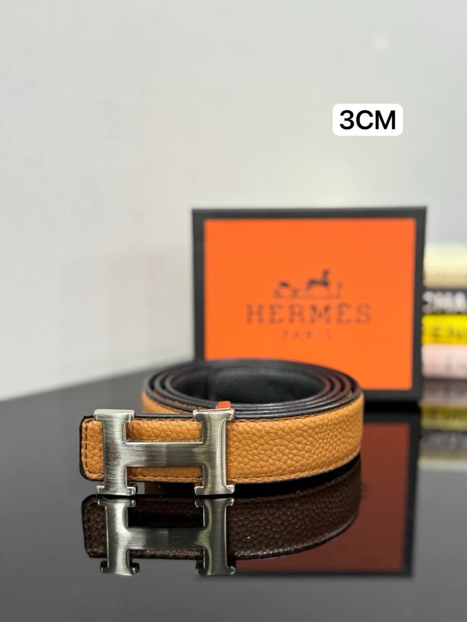 H Belt 3cm Reversible