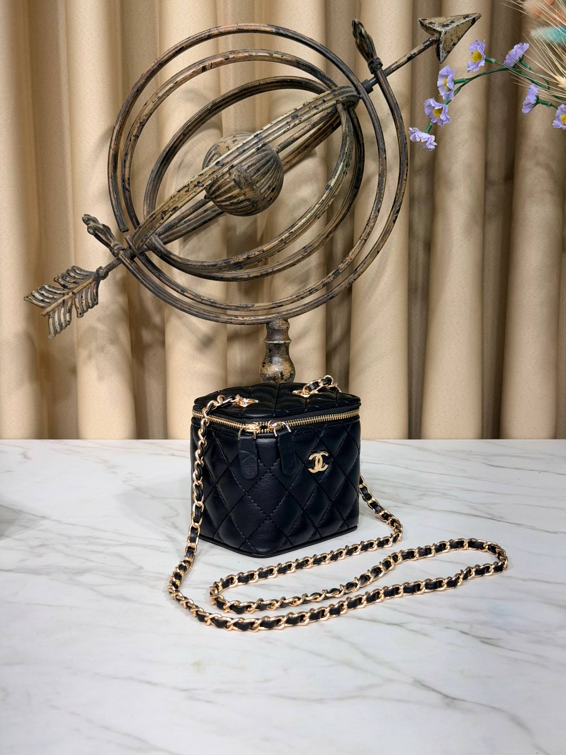 Chanel classic micro vanity
