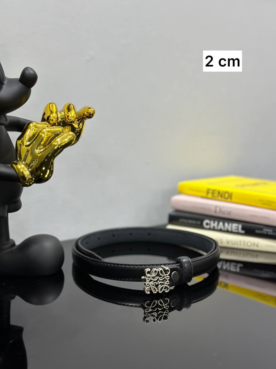 Anagram Belt — 2 cm | Μαύρο