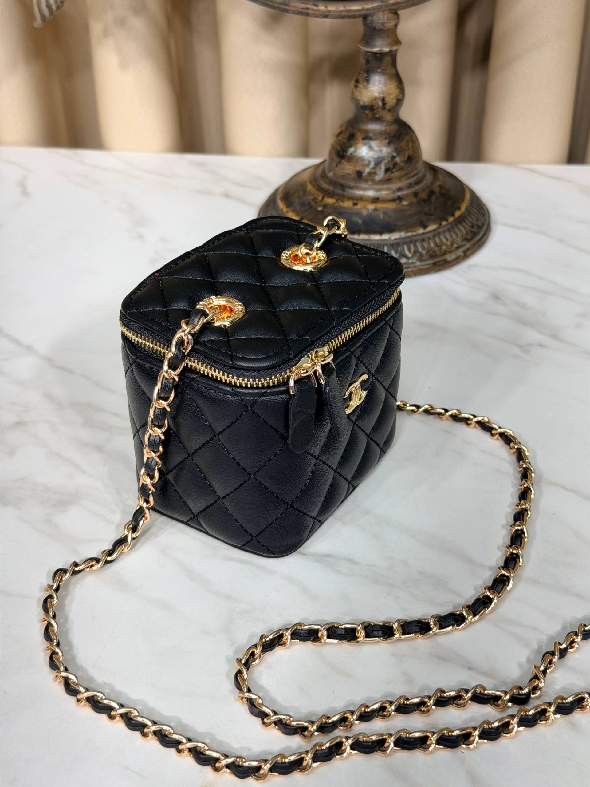 Chanel classic micro vanity
