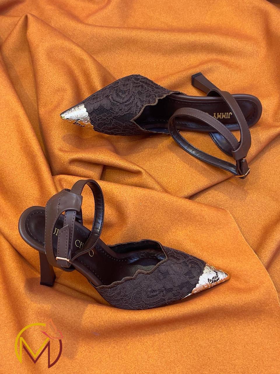Choo Lace Pointed-Toe Flats