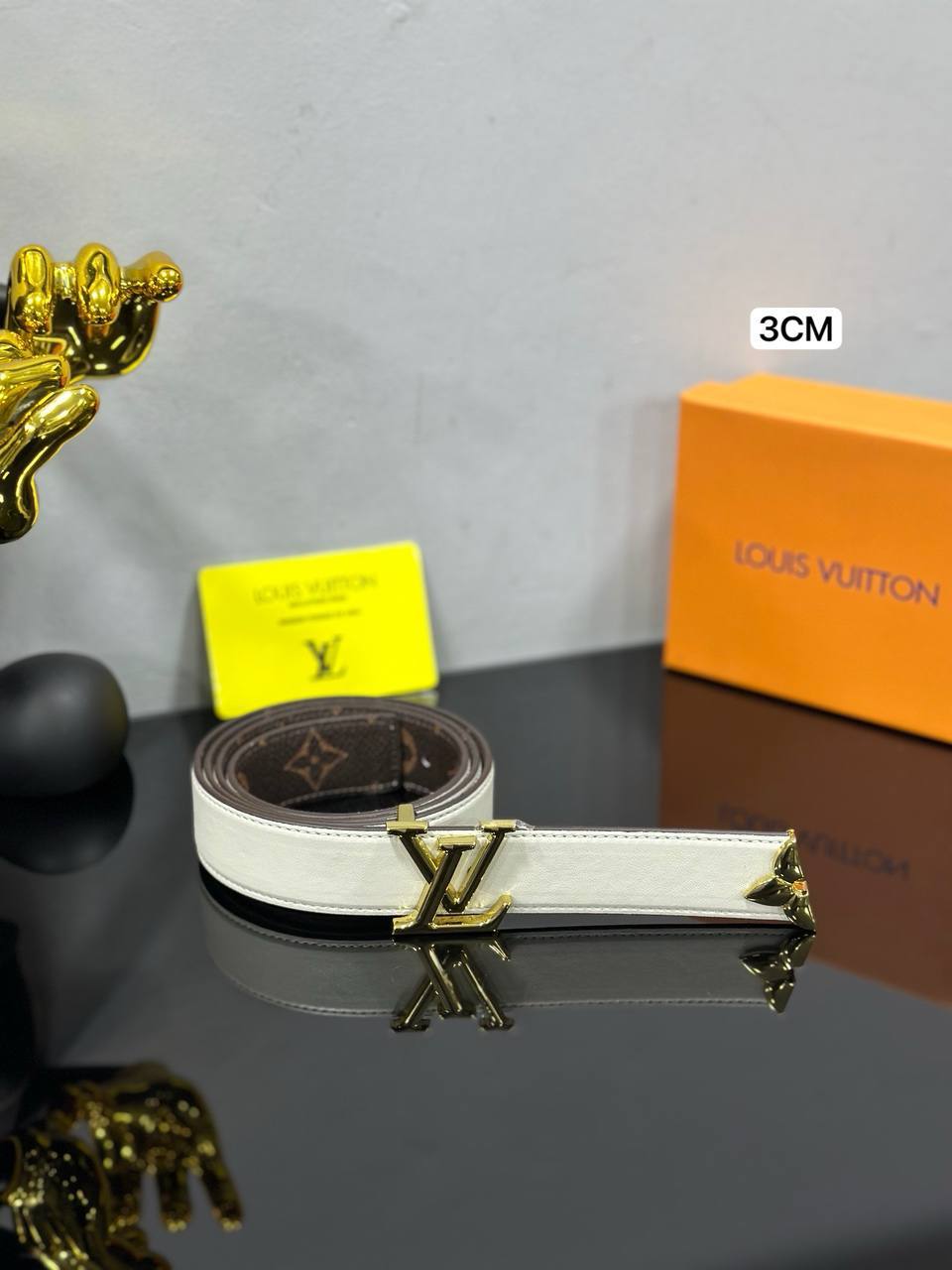 LV Initiales Belt 2cm Slim Monogram Belt