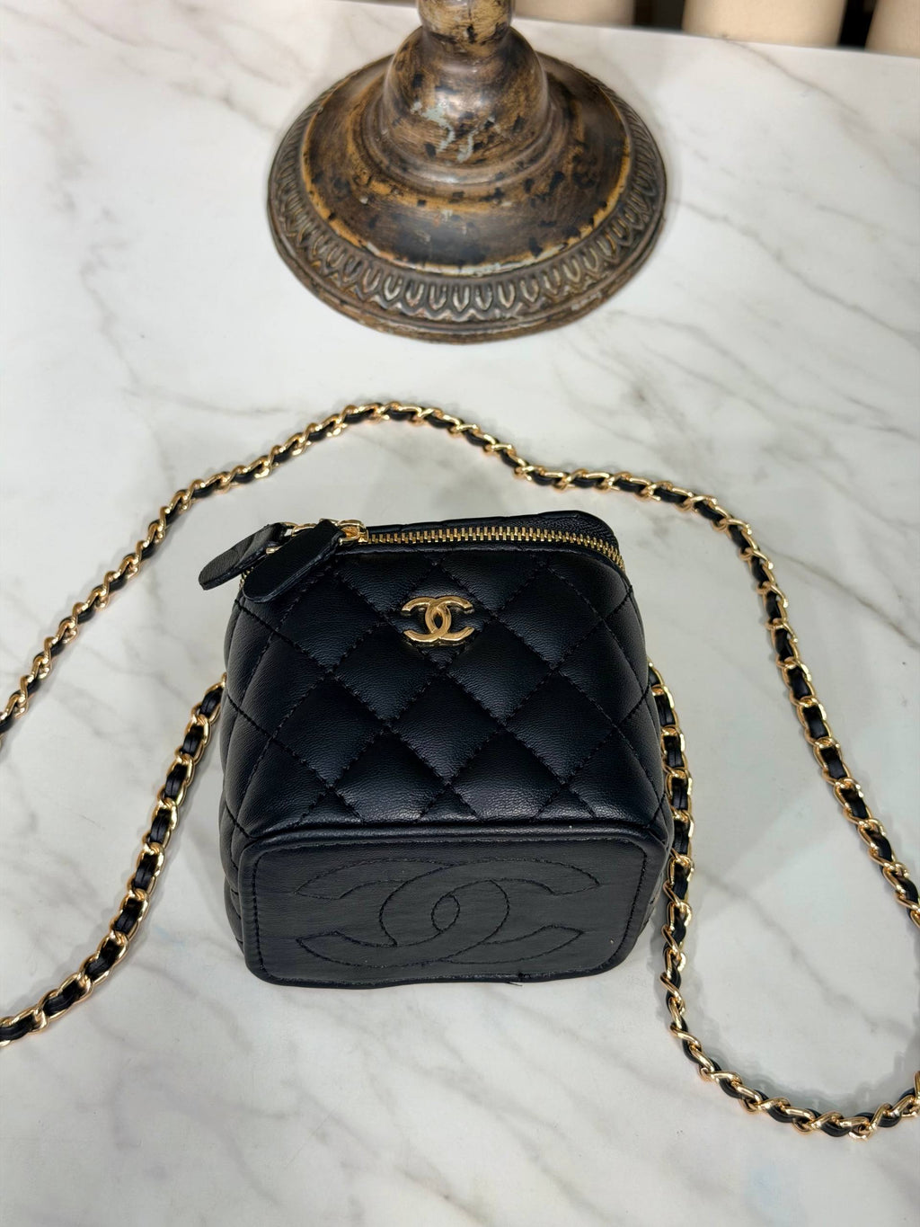 Chanel κλασική μικρο τσάντα vanity