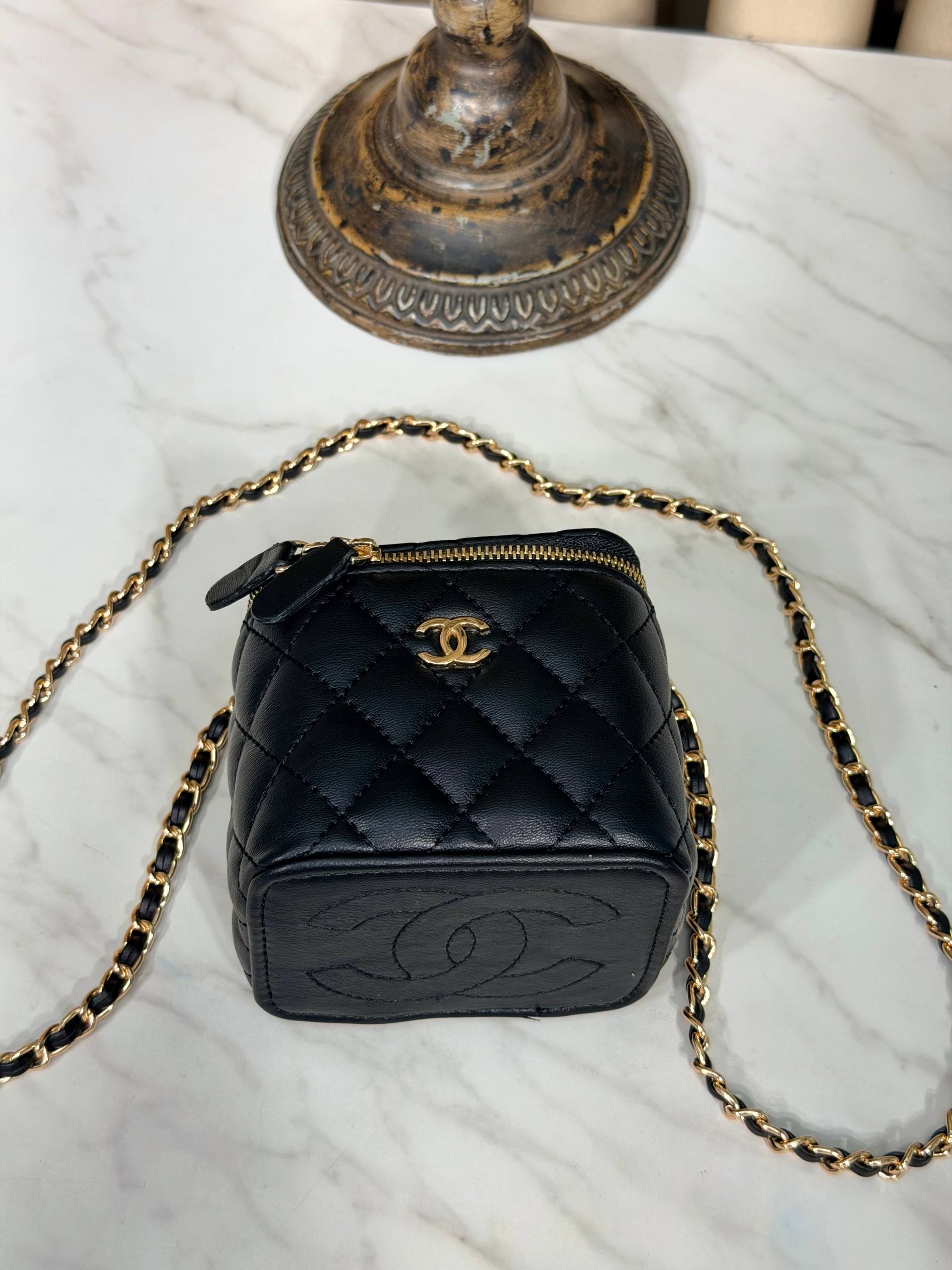Chanel classic micro vanity