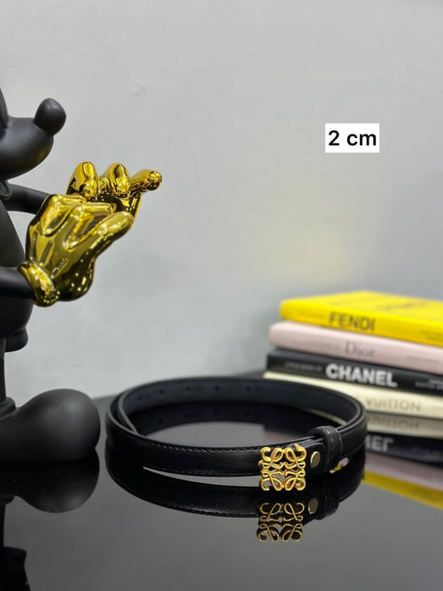 Anagram Belt — 2 cm | Μαύρο