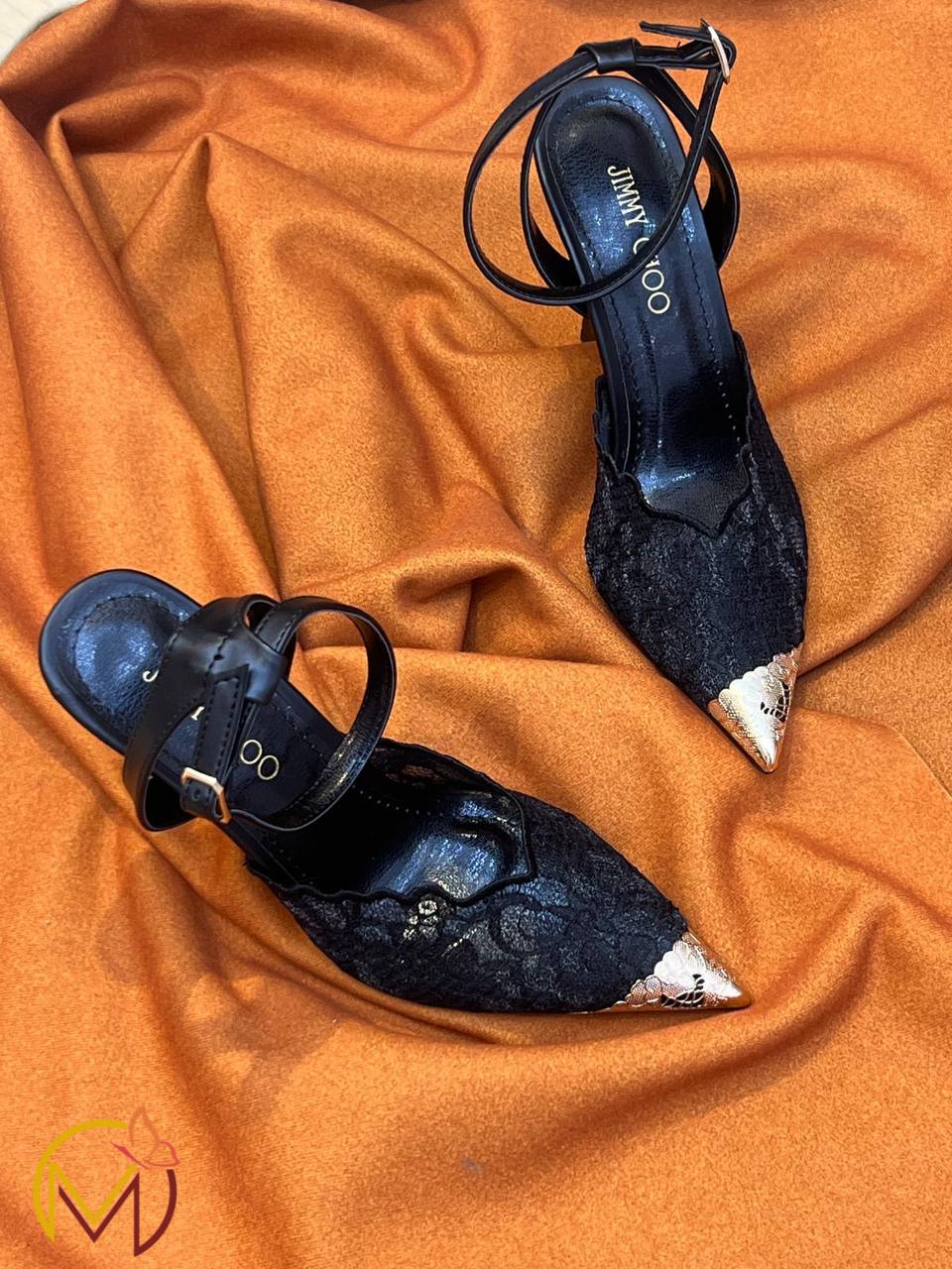 Choo Lace Pointed-Toe Flats